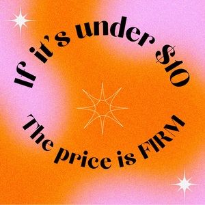 Under $10? FIRM PRICE.